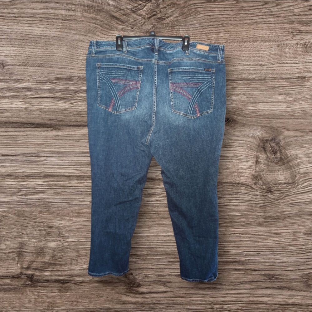 Seven 7 For all MANKIND Women Straight Leg Jeans Size 26 Plus